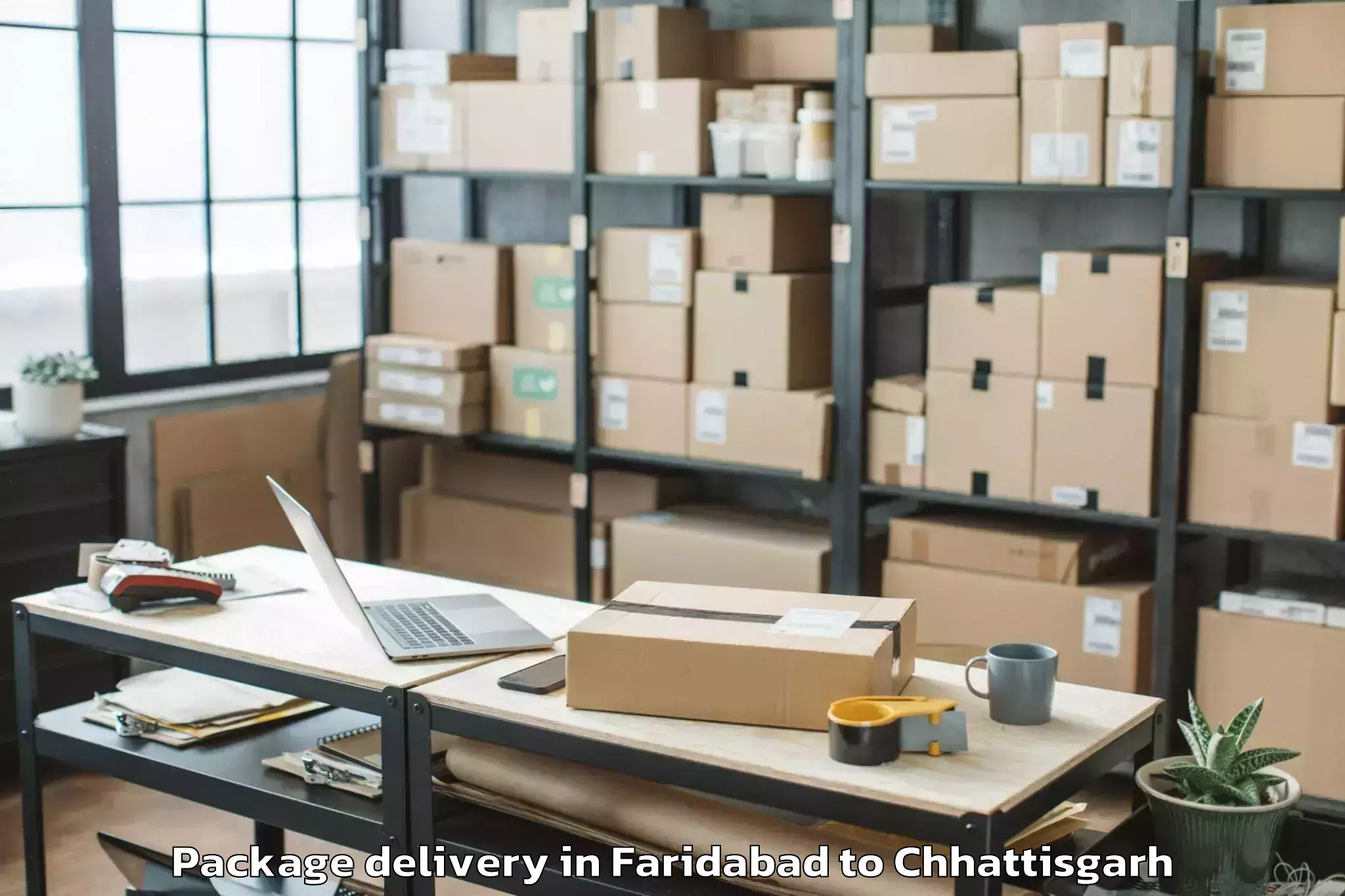 Get Faridabad to Berla Package Delivery